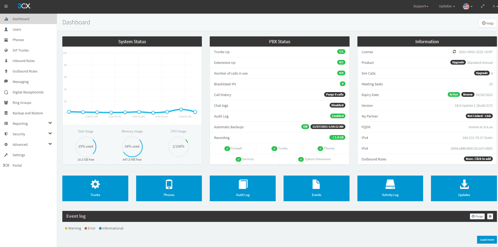 3CX Console