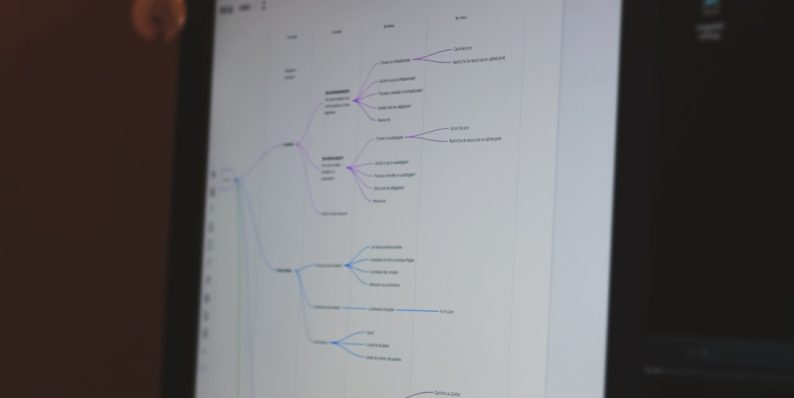 black flat screen computer monitor chatgpt interface branching conversations example