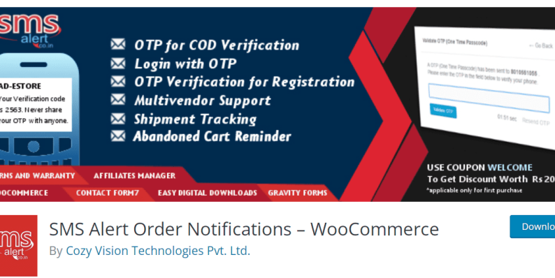SMS Alert Order Notifications