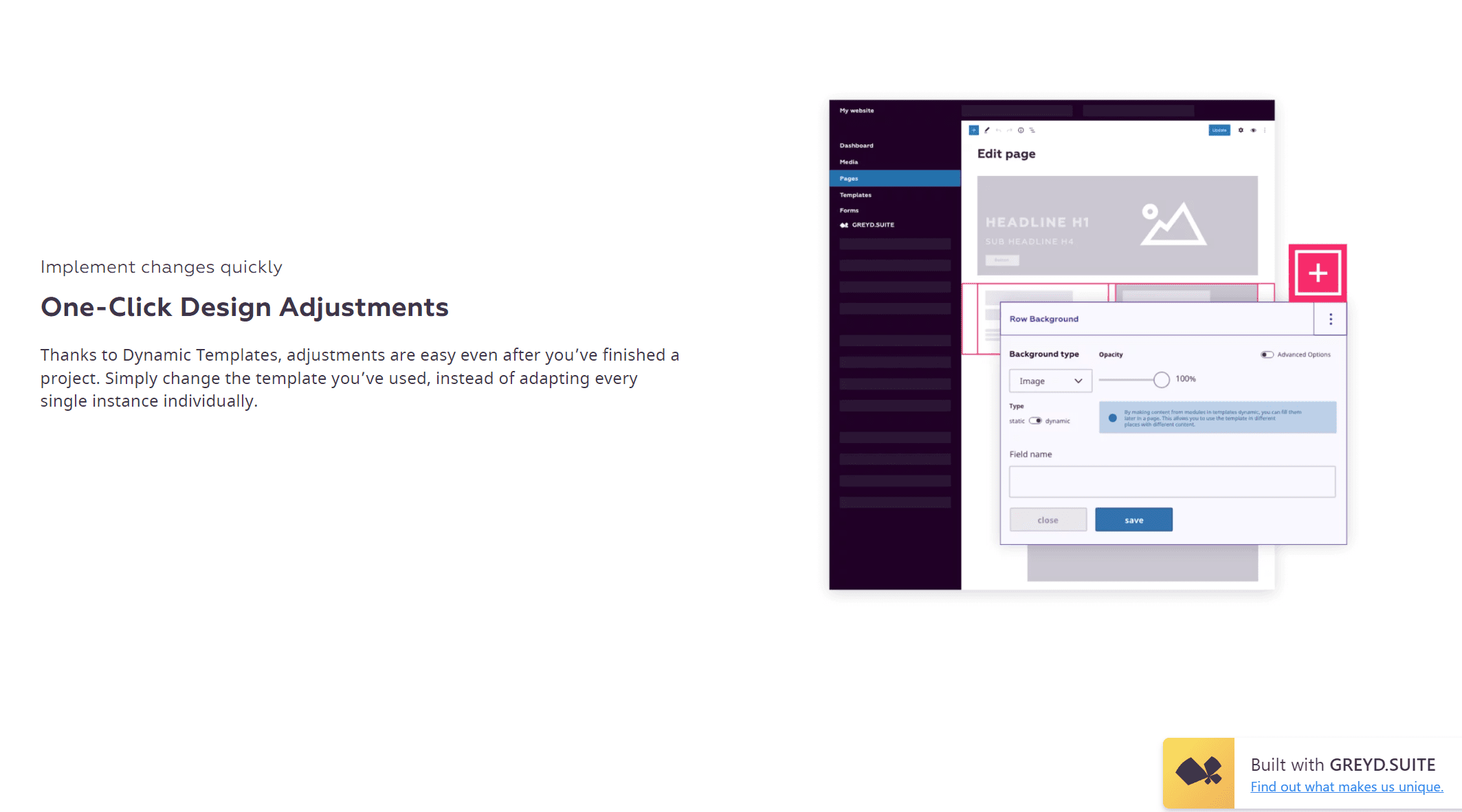 GREYD Design adjustments