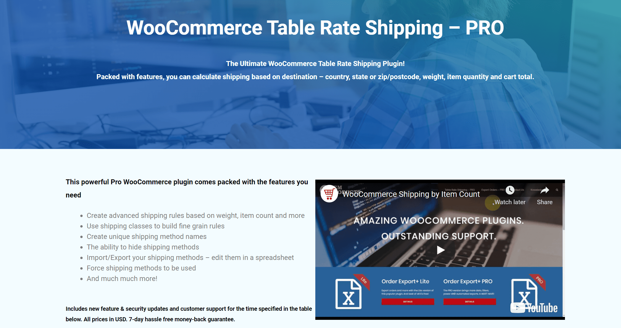 WooCommerce Table Rate Shipping PRO