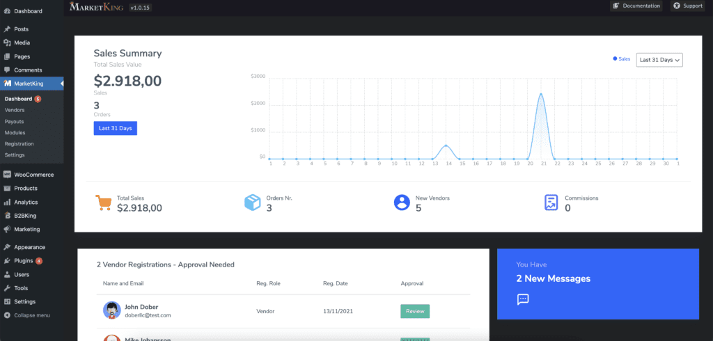 MarketKing Plugin Overview - WP Newsify 1