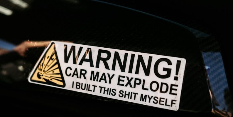 black and white car license plate browser console security warnings error messages