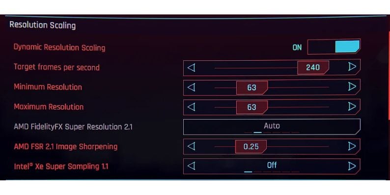 Can You Adjust Resolution Scaling in Cyberpunk 2077?