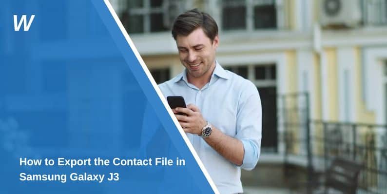 How to Export the Contact File in Samsung Galaxy J3