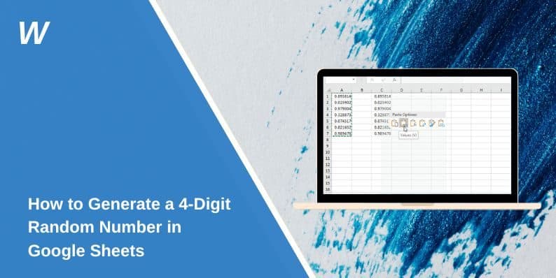 How to Generate a 4-Digit Random Number in Google Sheets