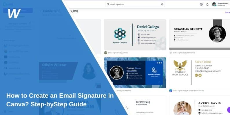 How to Create an Email Signature in Canva? Step-byStep Guide