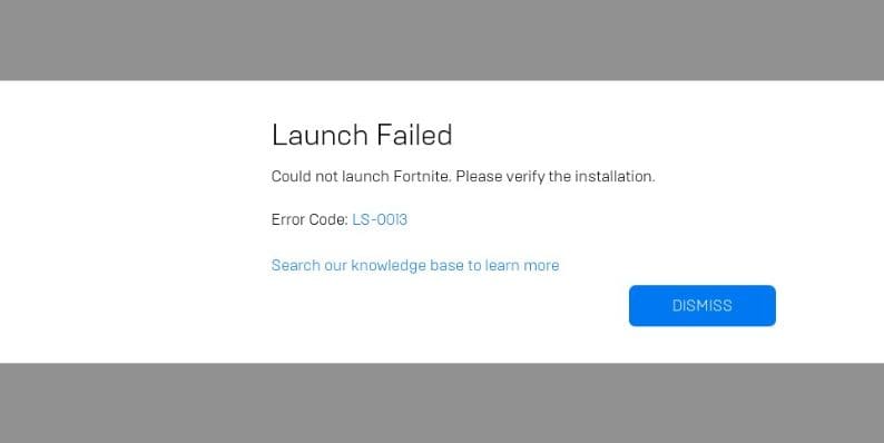 What Does Error Code LS-0013 Mean?