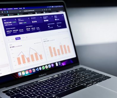 black and silver laptop computer ecommerce reports, conversion rate, data analytics