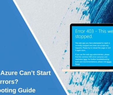 Fix Azure Can’t Start Web App
