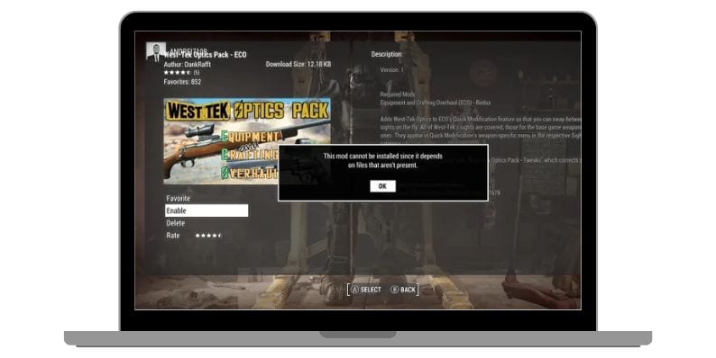 Fix Fallout 4 ECO Redux Not Working