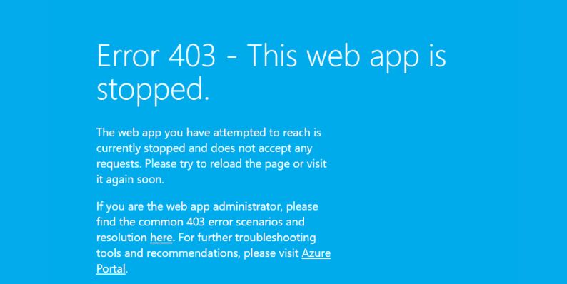 Why Azure Web App Startup Failures