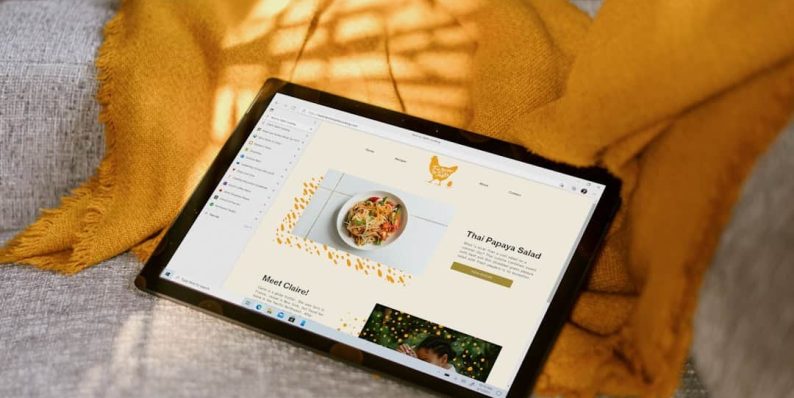 Microsoft tablet brand content, infographic, amazon lifestyle image