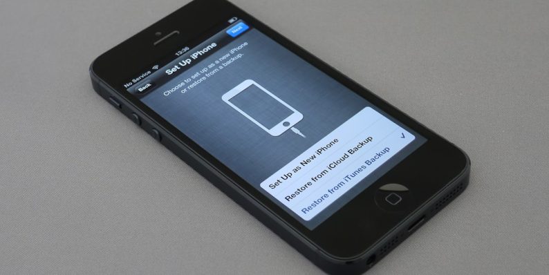 turned-on black iPhone 5 mobile friendly design, responsive website, smartphone browsing