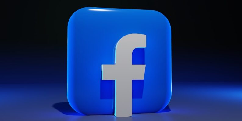 a blue sign with a white letter facebook support chat, facebook help center, support representative