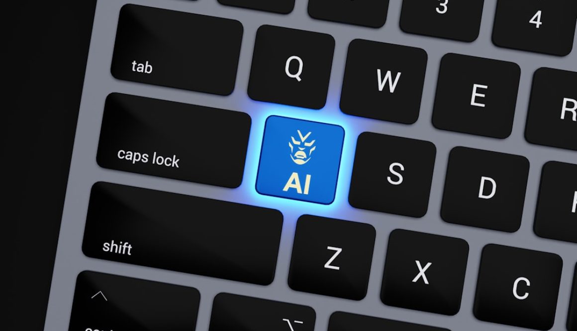 a computer keyboard with a blue light on it business owner working on laptop, wordpress admin dashboard, cybersecurity lock icon a computer keyboard with a blue light on it business owner working on laptop, wordpress admin dashboard, cybersecurity lock icon