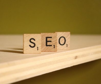 a wooden block that says seo on it utm tags, website tracking, marketing analytics