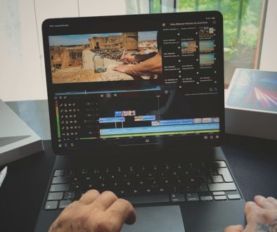 black and silver laptop computer timeline editing, video software interface, zoom tool
