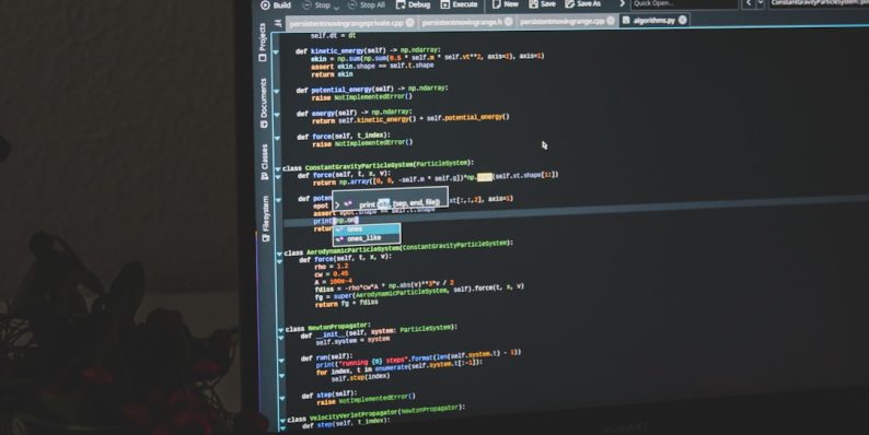 black flat screen computer monitor java code, confused developer, error screen