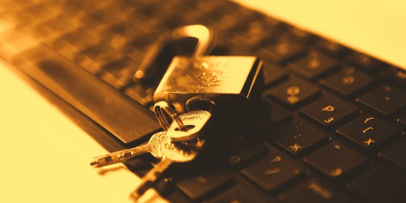 black and silver key on black and silver laptop computer money mistakes crypto phone warning black and silver key on black and silver laptop computer money mistakes crypto phone warning