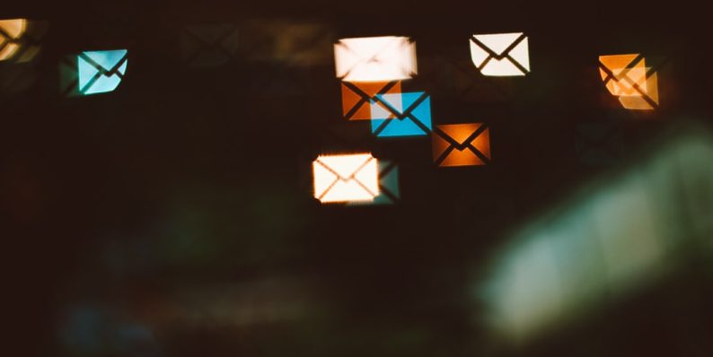 white and blue star illustration email security, spf, dkim, dmarc