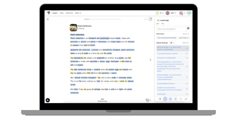 What does the LingQ Extension do?