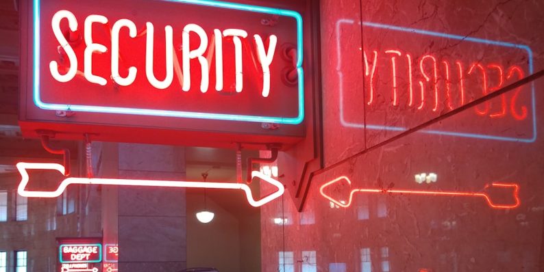 a red security sign and a blue security sign team security vpn authentication enterprise
