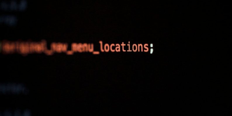 monitor showing HTML codes vpn login map remote security